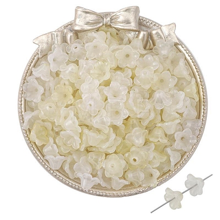 100Pcs Acrylic Bead Caps PW-WGC6A11-07-1
