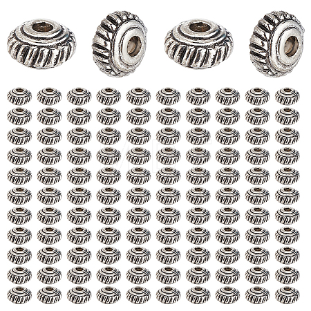400Pcs Tibetan Style Alloy Spacer Beads TIBEB-HY0001-20-1