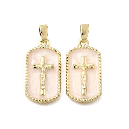 Brass Enamel Pendants KK-P336-14G-02-1