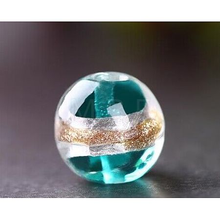 Handmade Silver Foil Lampwork Beads GLAA-Z001-05B-1