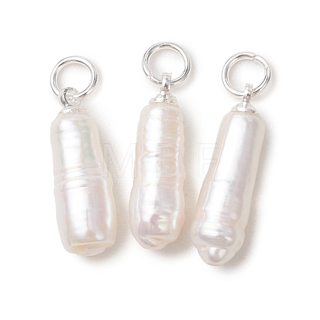 Natural Baroque Keshi Pearl Pendants PALLOY-JF05493-03-1