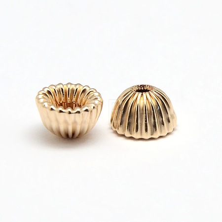 Yellow Gold Filled Bead Caps KK-A130-01A-1