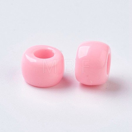 European Resin Large Hole Beads RESI-WH0002-06I-1
