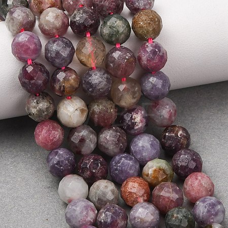 Natural Plum Blossom Tourmaline Beads Strands G-D110-A01-01-1