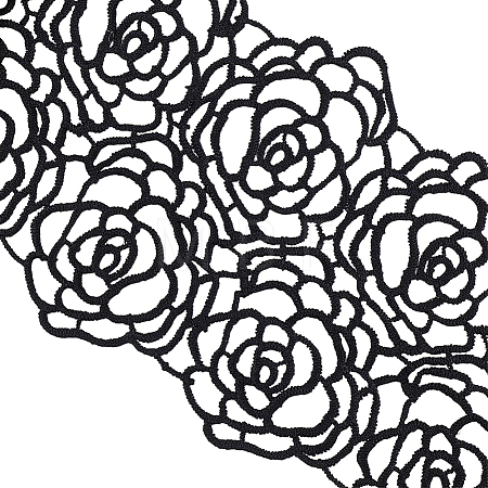 Polyester Lace Trim OCOR-WH0111-142A-1