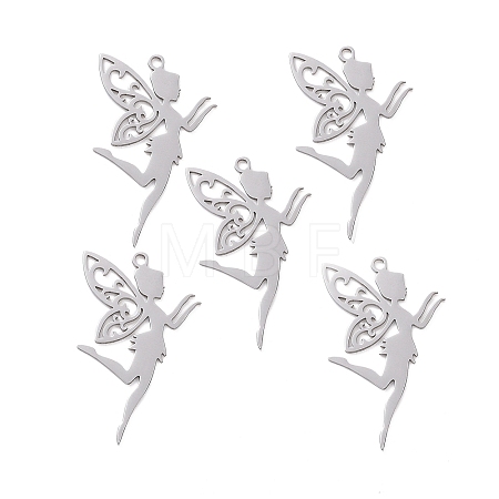 Tarnish Resistant 201 Stainless Steel Pendants STAS-T056-LA326-1-1
