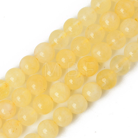 Natural Quartz Beads Strands X-G-R479-6mm-08-1