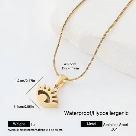 304 Stainless Steel Pendant Necklaces WL9632-6-1