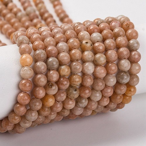 Natural Orange Quartz Beads Strands G-P551-A01-01-1