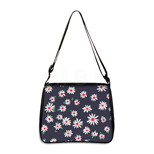 Flower Printed Polyester Shoulder Bags PW-WG4B978-07-1