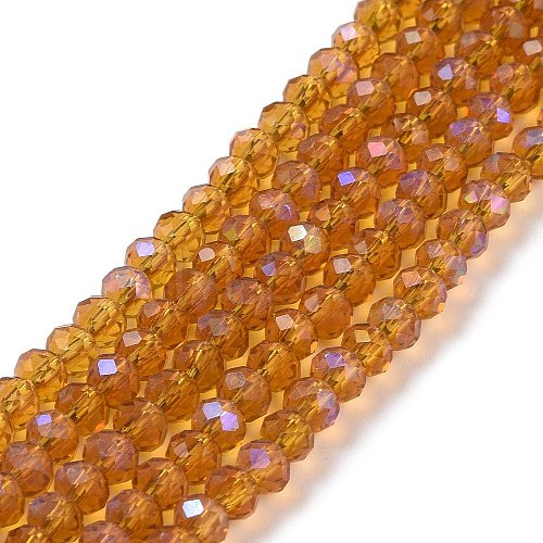 Electroplate Glass Beads Strands X1-EGLA-A034-T8mm-L01-1