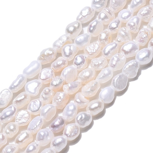 Natural Cultured Freshwater Pearl Beads Strands PEAR-N014-03E-01-1