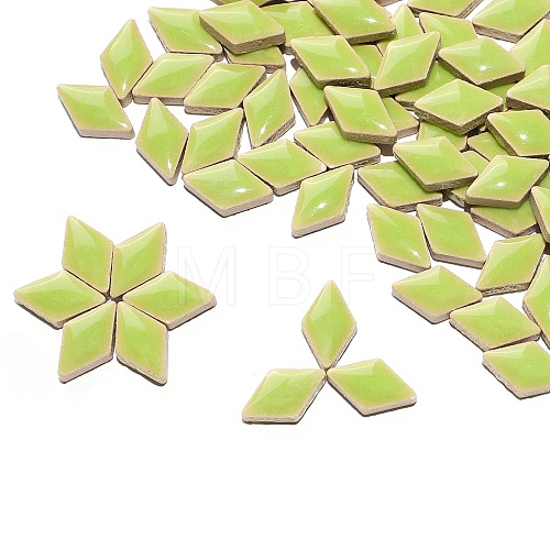 Rhombus Porcelain Cabochons PW-WGD1E7C-06-1