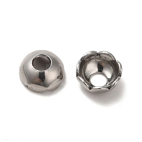 Non-Tarnish 304 Stainless Steel Bead Caps STAS-D244-02P-1