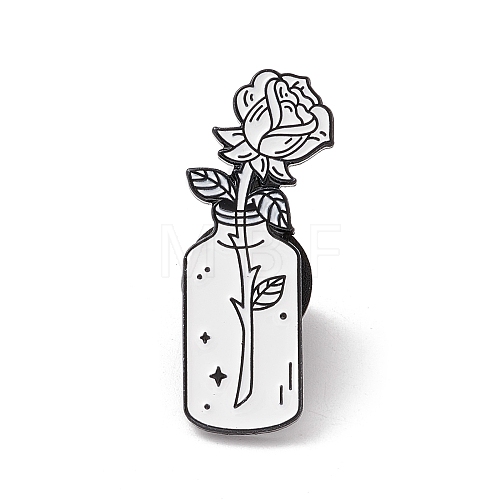 Punk Style White Enamel Pin JEWB-E016-06EB-03-1