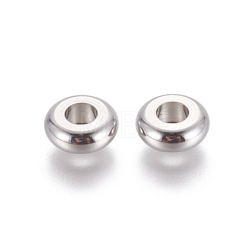 Tarnish Resistant 304 Stainless Steel Spacer Beads STAS-F205-02P-D-1