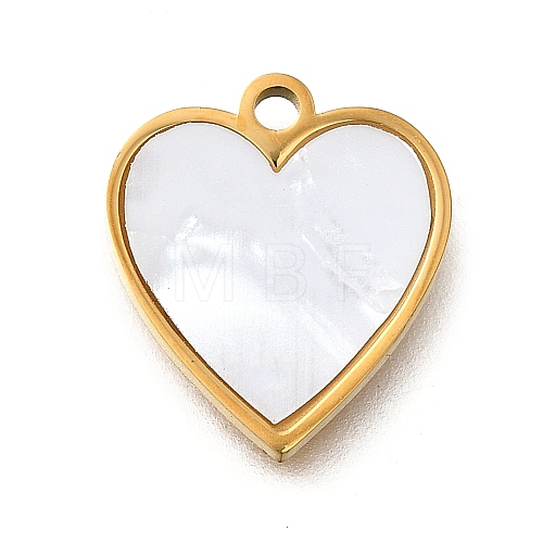 304 Stainless Steel Heart Charms STAS-Q348-07A-G-1