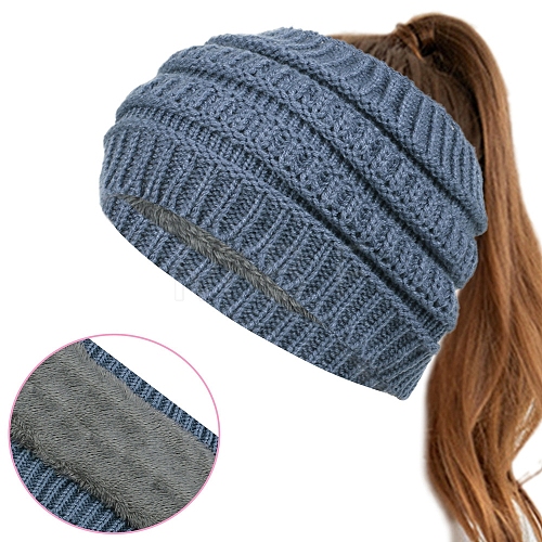 Acrylic Fiber Yarn Cold Weather Headbands PW-WG352DB-04-1