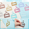   20Pcs 10 Colors 8-Hole Mini Glitter Acrylic Earring Hanger EDIS-PH0001-82-5