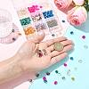 160Pcs 8 Colors Glass Charms RGLA-FS0001-24-4