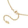 Alloy Bear Pendant 304 Stainless Steel Cable Chain Necklaces for Women NJEW-JN05739-5