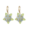Valentine's Day Flower Natural Malaysian Jade & Glass Seed Beaded Leverback Earrings EJEW-MZ00700-4