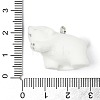 Flocky Opaque Resin Pendants RESI-G105-06C-3