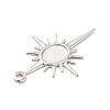 Rack Plating Brass Pendant Cabochon Settings LS-KK-E067-29P-3
