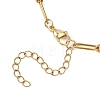 304 Stainless Steel Tree of Life and Cross Pendant Paperclip Chain Necklaces for Women NJEW-JN05664-4