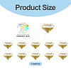 1 Bag Pointed Back Glass Rhinestone Cabochons RGLA-TADJ0001-01A-07-3