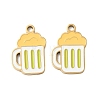 304 Stainless Steel Enamel Pendants STAS-G360-04G-09-1