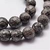 Natural Map Stone/Picasso Stone/Picasso Jasper Beads Strands G-D840-35-6mm-3