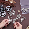 Zinc Alloy Sew on Toggle Buckles FIND-WH0365-150P-3