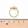 Brass Enamel Cuff Rings RJEW-K291-04G-03-5