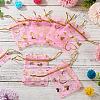 50Pcs Heart Printed Organza Bags OP-TADJ0001-01B-4