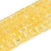 Crackle Transparent Glass Beads Strands GLAA-N062-4mm-08-1