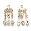 Brass Micro Pave Cubic Zirconia Pendants LS-X-KK-R111-035-2