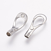Tarnish Resistant 304 Stainless Steel Magnetic Clasps with Glue-in Ends X-STAS-L189-14P-3