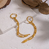 Chain Tassel 304 Stainless Steel Hoop Earrings SU3724-3