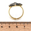 304 Stainless Steel Enamel Cuff Open Rings SA-CBA369F-02G-02-5