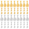 60Pcs 6 Style Brass & Alloy Ice Pick Pinch Bails FIND-AR0003-11-1