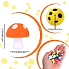 10Pcs 10 Colors Mushroom Silicone Focal Beads JX900A-01-2