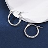304 Stainless Steel Hoop Earrings EJEW-D195-M-5