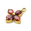 304 Stainless Steel Micro Pave Cubic Zirconia Pendants LS-STAS-U042-06G-06-2