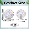50Pcs Resin Rhinestone Beads RESI-PA0001-45B-2