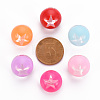 1-Hole Transparent Acrylic Buttons TACR-S154-51B-3