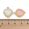 UV Plating Alloy with Mixed Color Glass Rhinestone Pendants FIND-M018-36G-3