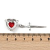Brass Micro Pave Cubic Zirconia Pendant Sets KK-S507-18P-3