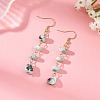 Natural Larimar Dangle Earrings EJEW-JE07529-1