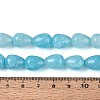 Baking Paint Crackle Glass Beads Strands DGLA-N019-03A-02-4